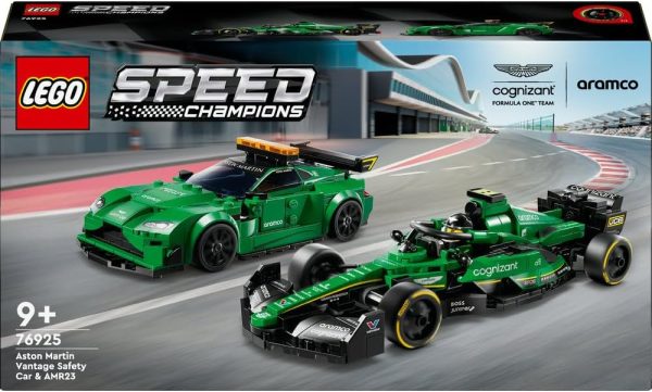 ⁦لعبتا سيارة الأمان Aston Martin وAMR23‏ من LEGO Speed Champions، مجموعة لعب نموذج السيارات، مجموعة بناء للأطفال مع شخصيتين صغيرتين، هدية رمضان للصبيان والبنات 76925⁩ - الصورة ⁦8⁩
