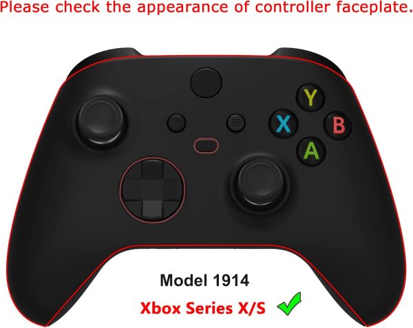 ⁦اكستريم رايت غلاف معاد تصميمه من ايه اس ار لوحدة التحكم اللاسلكية لجهاز Xbox Core - مقبض مطاطي عالي الاداء وحلقات فرك مضادة للالتصاق - غطاء مخصص لذراع تحكم Xbox Series X وS - مهرج هاهاها⁩ - الصورة ⁦2⁩