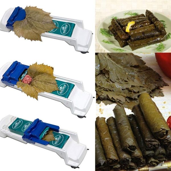 الة لف ورق المحشي جهاز احترافي للف العنب لفافة اداة رائعة لحشو اللحوم والخضروات المحلف مطبخ / الملفوف الدولما المحاشي متعدد الألوان
