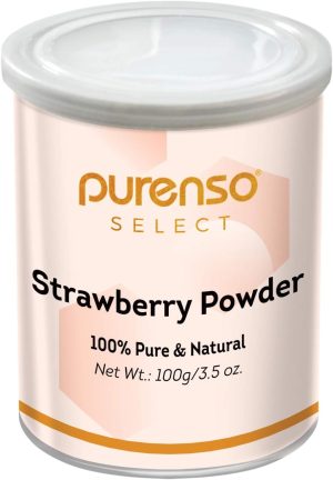 مسحوق سيليكت فراولة طبيعي 100% من بيورنسو، 100 غرام