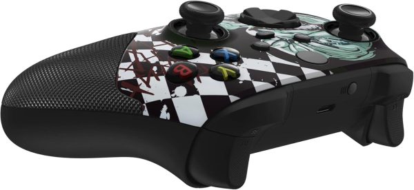 ⁦اكستريم رايت غلاف معاد تصميمه من ايه اس ار لوحدة التحكم اللاسلكية لجهاز Xbox Core - مقبض مطاطي عالي الاداء وحلقات فرك مضادة للالتصاق - غطاء مخصص لذراع تحكم Xbox Series X وS - مهرج هاهاها⁩ - الصورة ⁦9⁩