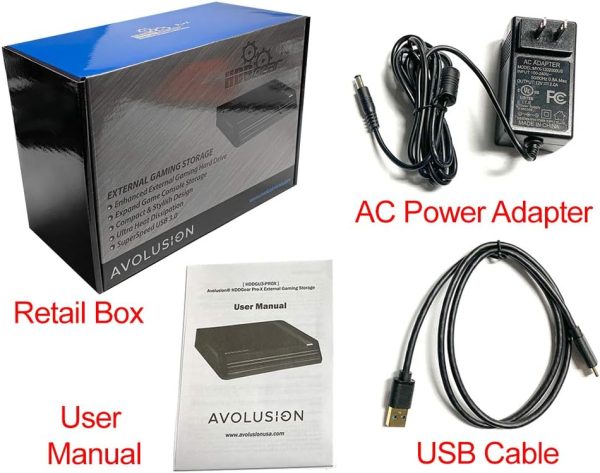 ⁦افولوشن قرص صلب خارجي للالعاب برو اكس بسعة 12 تيرابايت بمنفذ USB 3.0 من اتش دي جير (لجهاز Xbox Series X | S) - ضمان لمدة عامين⁩ - الصورة ⁦4⁩
