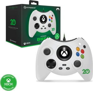 وحدة تحكم سلكية هايبركين دوك لاجهزة Xbox سيريز اكس / اس One/ ويندوز 10 اصدار محدود للذكرى السنوية الـ20 ابيض مرخصة رسميا من بلوتوث
