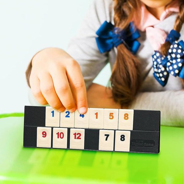 ⁦لعبة بلاط رومي الكلاسيكية - المزيد من البلاط والمزيد اللاعبين لمزيد المرح سفر لـ 2-4 اشخاص بسيطة وسهلة التشغيل مريحة للتنظيم والتخزين طفل⁩ - الصورة ⁦7⁩