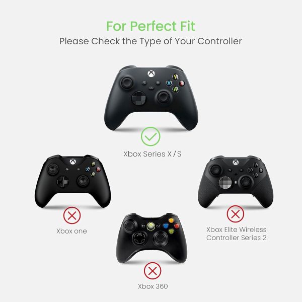 ⁦حافظة حماية واقية لذراع التحكم اللاسلكي في جهاز تشغيل الالعاب Xbox Core تصميم صلب مناسب لاذرع التحكم في جهاز مايكروسوفت Xbox Series X/S ‏2020 مقاوم للغبار وخفيف الوزن من تومتوك، بولي كربونات⁩ - الصورة ⁦2⁩