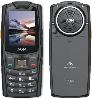 جوال متين M6، جوال اساسي، جوال بخاصية 4G، جوالات بسيطة، مقاوم للماء والسقوط، ازرار كبيرة | خط كبير، مكبر صوت قوي 109 ديسيبل، ثنائي شرائح الاتصال، 48+128MB، 2500mAh