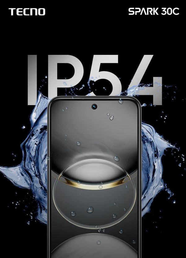 ⁦Tecno Spark 30C ثنائي الشريحة، 256 جيجابايت، ذاكرة وصول عشوائي 8 جيجابايت + 8 جيجابايت،اسود⁩ - الصورة ⁦3⁩
