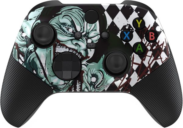 ⁦اكستريم رايت غلاف معاد تصميمه من ايه اس ار لوحدة التحكم اللاسلكية لجهاز Xbox Core - مقبض مطاطي عالي الاداء وحلقات فرك مضادة للالتصاق - غطاء مخصص لذراع تحكم Xbox Series X وS - مهرج هاهاها⁩ - الصورة ⁦5⁩