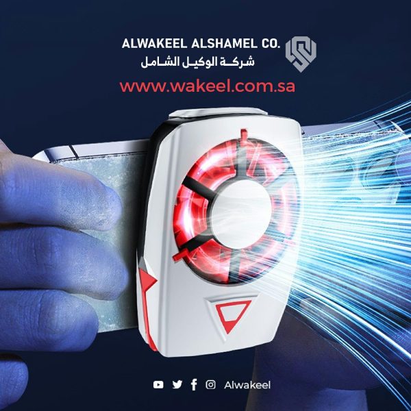 ⁦مبرد موبايل DY56 مع مروحة توربين رياح قوية محمول للالعاب والهواتف الذكية 120 واط من اي دينو⁩ - الصورة ⁦4⁩
