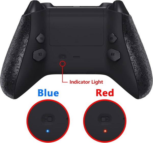 ⁦eXtremeRate Textured Black Hope Programable Remap Kit for Xbox Series X/S Controller, Upgrade Boards & Redesigned Back Shell & Side Rails & Back Buttons for Xbox Core Controller⁩ - الصورة ⁦8⁩