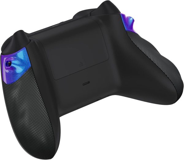 ⁦اكستريم رايت مقابض جانبية مطاطية من فليكسور، مجموعة ازرار ايقاف لذراع تحكم Xbox Series X/S، مقابض مريحة مضادة للانزلاق لذراع تحكم Xbox Core - لون كاميليون ارجواني وازرق⁩ - الصورة ⁦8⁩