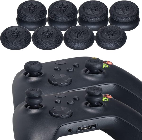 ⁦يورا غلاف سيليكون منحوت بالليزر لذراع تحكم Xbox Series X/S × 1 (جماجم ارجواني) مع مقابض ابهام حصرية × 8⁩ - الصورة ⁦6⁩