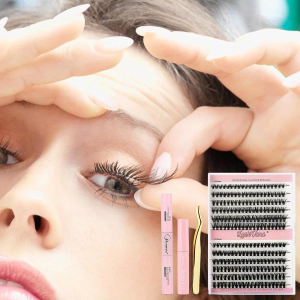 ⁦مجموعة وصلات رموش للمبتدئين من راكسينجس، 240 قطعة، مجموعة وصلات رموش 30D+40D 8-14 ملم، مجموعة رموش مختلطة بانحناء D مع رباط رموش ومجموعة رموش فردية⁩ - الصورة ⁦5⁩
