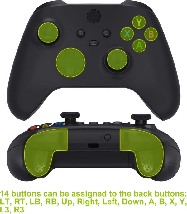⁦eXtremeRate Hope Programable Remap Kit for Xbox Series X/S Controller, Upgrade Boards & Redesigned Back Shell & Side Rails & Back Buttons for Xbox Core Controller - Scarlet Red⁩ - الصورة ⁦4⁩