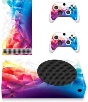 بلاي فيتال ملصقات فينيل مخصصة من دازلينج بريزم لجهاز Xbox Series S، ملصقات غلاف لاصق لوحدة تحكم Xbox Series S