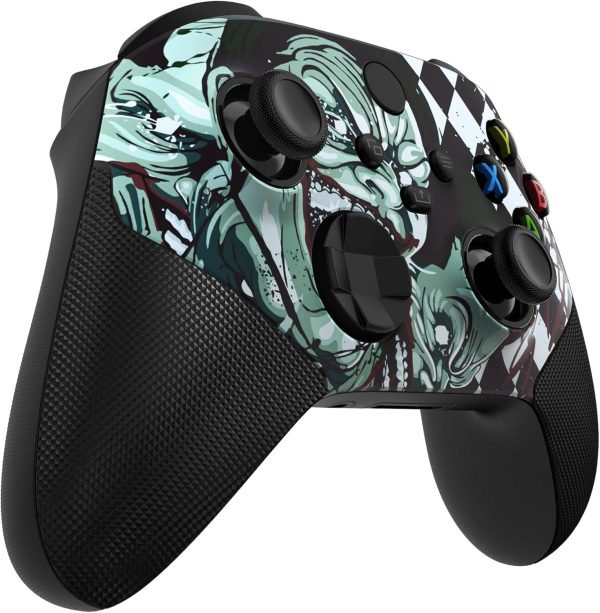 ⁦اكستريم رايت غلاف معاد تصميمه من ايه اس ار لوحدة التحكم اللاسلكية لجهاز Xbox Core - مقبض مطاطي عالي الاداء وحلقات فرك مضادة للالتصاق - غطاء مخصص لذراع تحكم Xbox Series X وS - مهرج هاهاها⁩ - الصورة ⁦4⁩