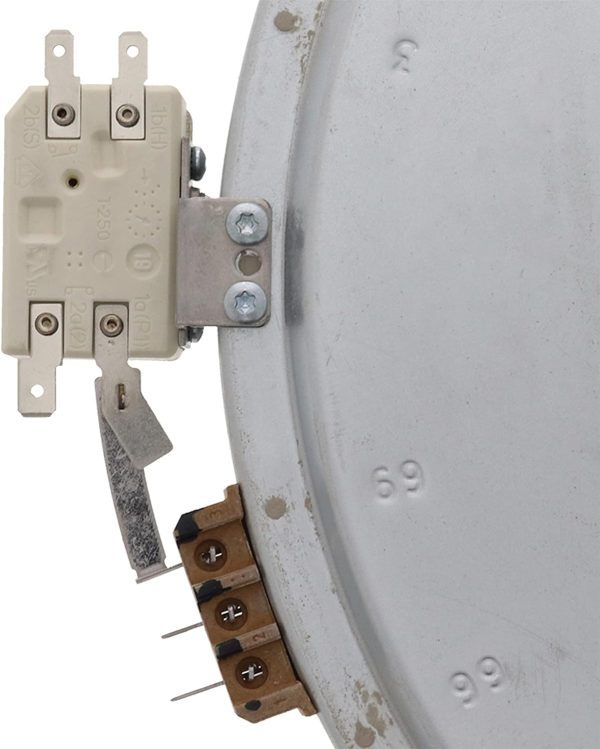 ⁦GE WB30T10130 أصلي او اي ام مزدوج هاليانت/عنصر سطح مشع لنطاق GE ، ابيض⁩ - الصورة ⁦4⁩