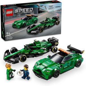 لعبتا سيارة الأمان Aston Martin وAMR23‏ من LEGO Speed Champions، مجموعة لعب نموذج السيارات، مجموعة بناء للأطفال مع شخصيتين صغيرتين، هدية رمضان للصبيان والبنات 76925