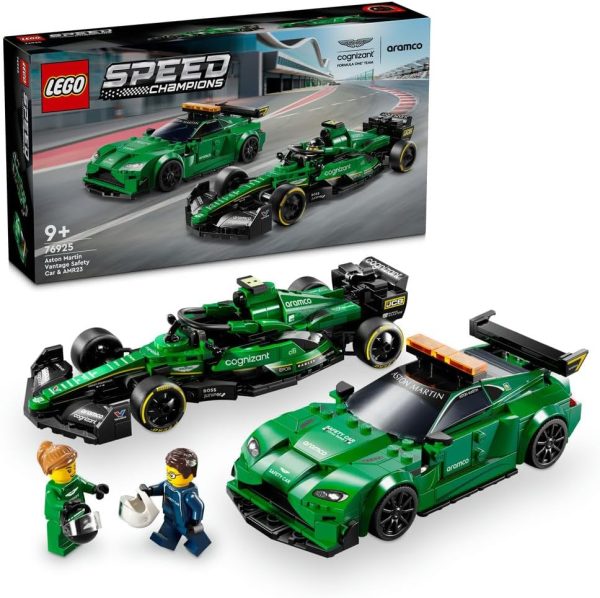 لعبتا سيارة الأمان Aston Martin وAMR23‏ من LEGO Speed Champions، مجموعة لعب نموذج السيارات، مجموعة بناء للأطفال مع شخصيتين صغيرتين، هدية رمضان للصبيان والبنات 76925