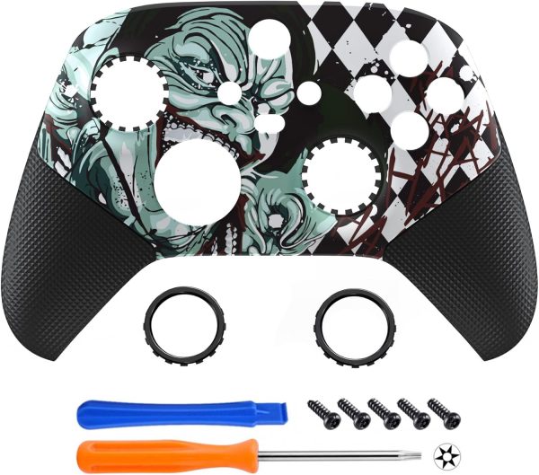 ⁦اكستريم رايت غلاف معاد تصميمه من ايه اس ار لوحدة التحكم اللاسلكية لجهاز Xbox Core - مقبض مطاطي عالي الاداء وحلقات فرك مضادة للالتصاق - غطاء مخصص لذراع تحكم Xbox Series X وS - مهرج هاهاها⁩ - الصورة ⁦3⁩