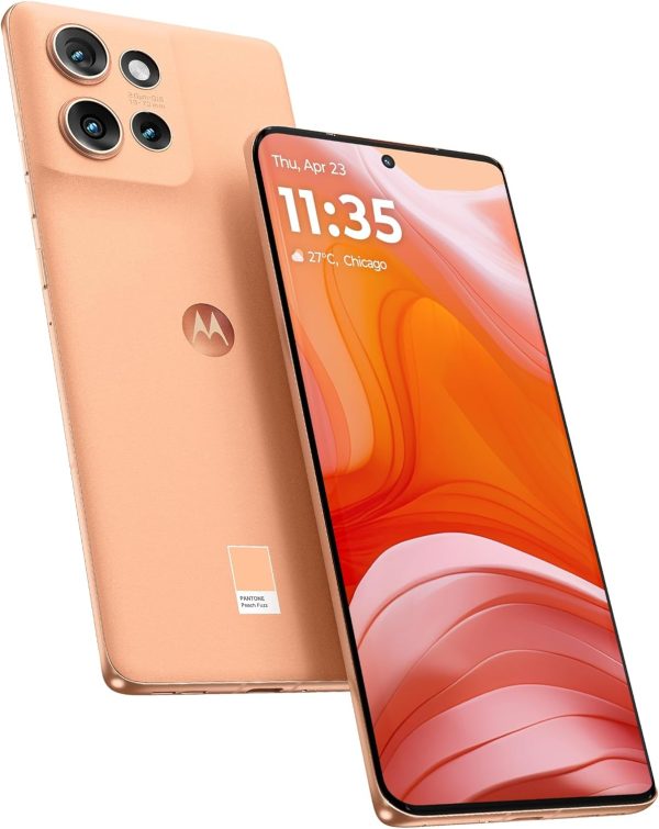 موتورولا ايدج 50 5 G، ذاكرة RAM 12GB+12GB، روم 512GB، سناب دراغون 7 الجيل الاول، شاشة 6.66 انش pOLED 120Hz، اندرويد 14، بيتش فز، بشريحتين