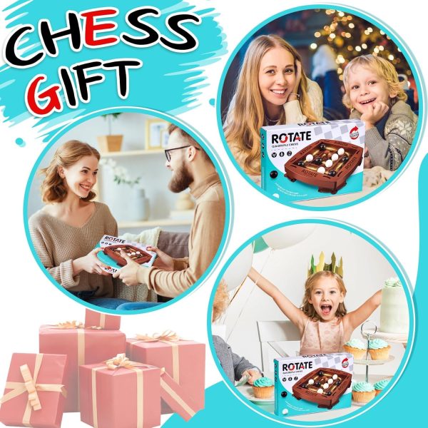 ⁦لعبة كونكت 4 للاطفال من نالكال، لعبة كونكت 4 سبين سكوير، لوحة تراك لوجيك، لعبة لوحية عائلية للعبة اوربيتوس اللوحية كونكت 4 هدية للاولاد والبنات⁩ - الصورة ⁦6⁩