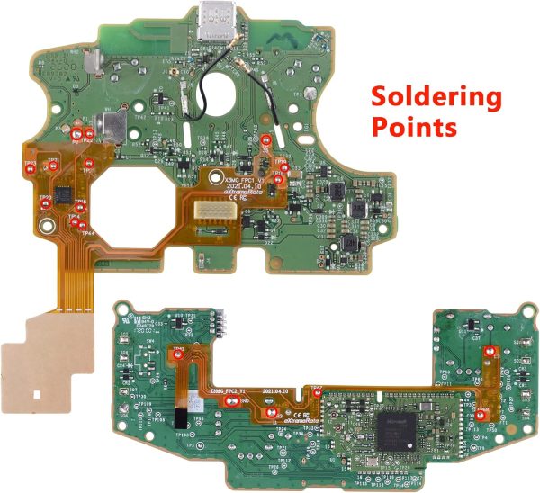 ⁦eXtremeRate Hope Programable Remap Kit for Xbox Series X/S Controller, Upgrade Boards & Redesigned Back Shell & Side Rails & Back Buttons for Xbox Core Controller - Scarlet Red⁩ - الصورة ⁦7⁩