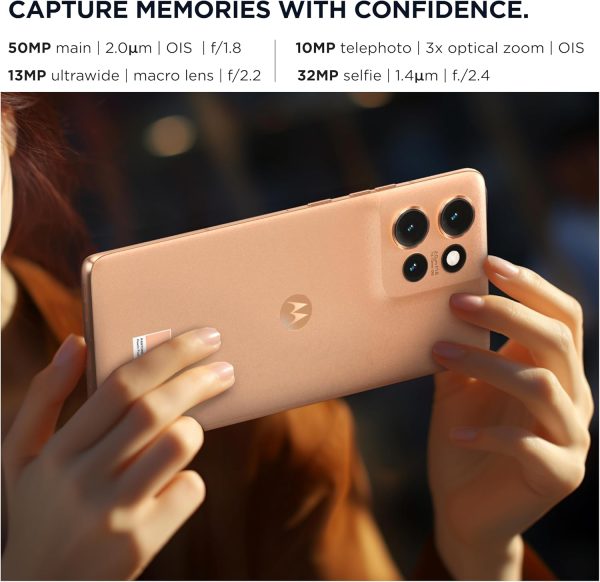 ⁦موتورولا ايدج 50 5 G، ذاكرة RAM 12GB+12GB، روم 512GB، سناب دراغون 7 الجيل الاول، شاشة 6.66 انش pOLED 120Hz، اندرويد 14، بيتش فز، بشريحتين⁩ - الصورة ⁦5⁩