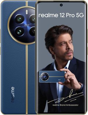 جوال ريلمي 12 برو شبكة الجيل الخامس 5G ثنائي شرائح الاتصال بذاكرة رام سعة 8 جيجابايت - داخلية بسعة 256 أزرق سابمارين