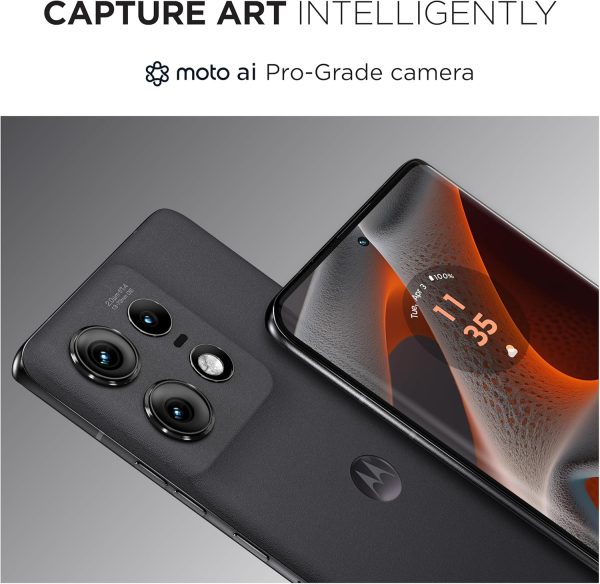 ⁦موتورولا ايدج 50 برو 5G، ذاكرة RAM 12GB+12GB، روم 512GB، سناب دراغون 7 الجيل 3، شاشة 6.7 انش 144Hz pOLED، 4500mAh تيربو باور 125 واط، اندرويد 14، اسود بيوتي⁩ - الصورة ⁦13⁩