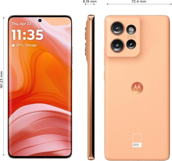 ⁦موتورولا ايدج 50 5 G، ذاكرة RAM 12GB+12GB، روم 512GB، سناب دراغون 7 الجيل الاول، شاشة 6.66 انش pOLED 120Hz، اندرويد 14، بيتش فز، بشريحتين⁩ - الصورة ⁦2⁩