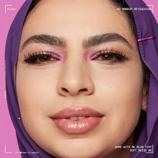 ⁦ان واي اكس بروفشنال ميكاب كريم اساس بير ويذ مي بلور تينت - سوفت بيج (نباتي، مقاوم للبهتان والانتقال)، كل الأنواع⁩ - الصورة ⁦4⁩