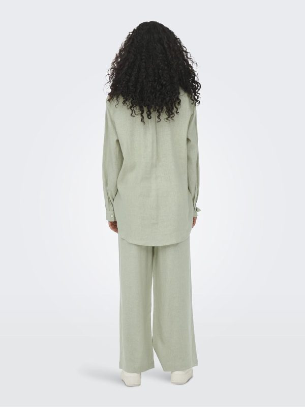 ⁦ONLY womens ONLTOKYO L/S LINEN Shirt⁩ - الصورة ⁦4⁩