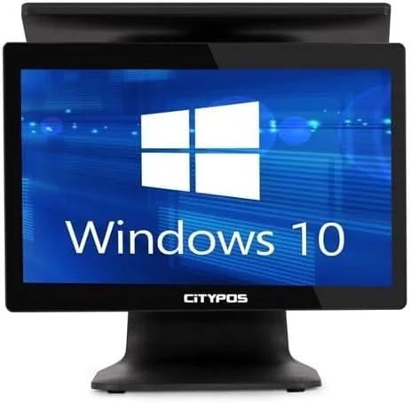 جهاز كمبيوتر كاشير نقاط بيع POS من Citypos موديل CP-TW810 بشاشة قياس 15.6 انش و معالج انتل سيليرون رام 4 جيجا بسعة 128 SSD مع ويندوز 10