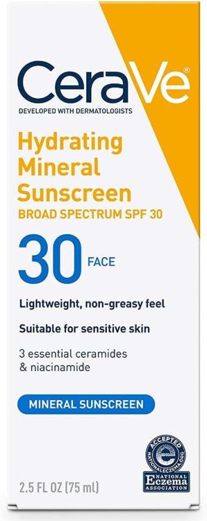 CeraVe Sunscreen Face Lotion with SPF 30 (2.5oz)