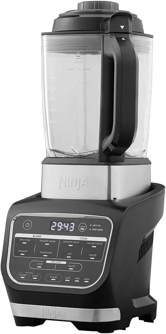 نينجا خلاط وصانع الحساء [HB150UK] 1000 واط، ابريق 1.7 لتر، اسود