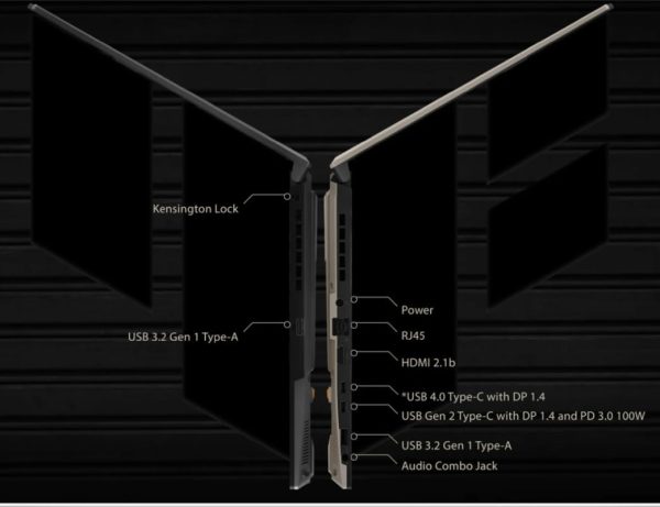 ⁦لابتوب اسوس تي يو اف للألعاب A16 إصدار متطور FA617NSR-RL077W، AMD رايزن 7 7435H، 16GB رام DDR5، 512 SSD، انفيديا RX7600، 8GB DDR6، 16 بوصة FHD، 165Hz، لوحة مفاتيح بإضاءة عربي-إنجليزي، ويندوز 11⁩ - الصورة ⁦6⁩