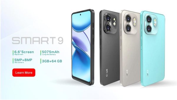 ⁦اول سمارت 9 6.6 انش ثنائي شرائح الاتصال 3GB RAM 64GB روم 5075mAh بطارية كبيرة 4G (رمادي تيتانيوم)⁩ - الصورة ⁦7⁩