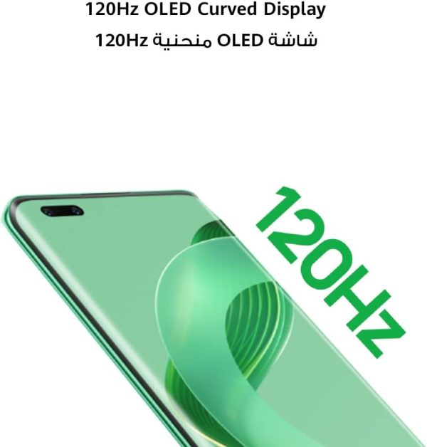 ⁦هواوي هاتف ذكي نوفا 11 برو كاميرا مزدوجة امامية 60 ميجابكسل زجاج كونلون متين شاشة OLED منحنية 6.75 انش 8 + 256 جيجا اخضر + ساعة تناسب جديدة زهري + خدمة بطاقة هدايا بشريحتين⁩ - الصورة ⁦8⁩