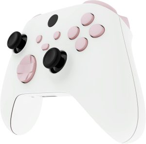 اكستريم رايت مجموعة ازرار كاملة مخصصة بدون بصمة احرف لوحدة تحكم Xbox Series X/S، اكسسوارات بلون زهري وازهار الكرز، ازرار Dpad ABXY لجهاز Xbox Series X/S، وحدة تحكم Xbox Core