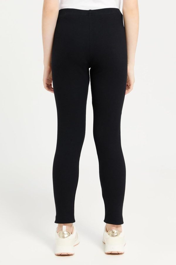 ⁦REDTAG Senior Girls Pink Basic Leggings⁩ - الصورة ⁦4⁩