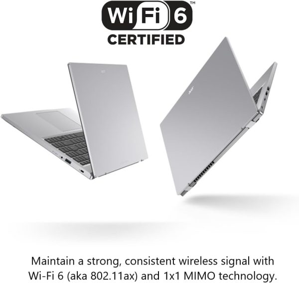 ⁦لابتوب اسباير 3 A315-24PT-R0UX من ايسر رفيع بشاشة لمس 156 بوصة FHD IPS ومعالج ايه ام دي رايزن 5 7520U رباعي النواة وبطاقة رسومات راديون وذاكرة LPDDR5 سعة 16GB وSSD NVMe 512⁩ - الصورة ⁦6⁩