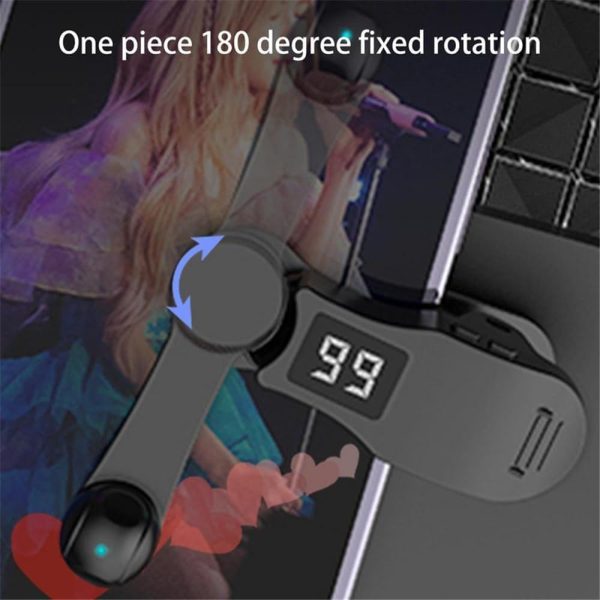 ⁦NALACAL Screen Auto Clicker Tapper, for Smart Phone Apps Video Live Streaming Gadget Fast Click, Simulation Finger Continuous Click for Games, Live Broadcasts Likes, Reward Tasks, Mute Design (Black)⁩ - الصورة ⁦6⁩