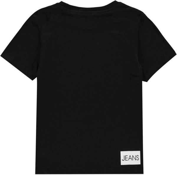 ⁦Calvin Klein Boys Short Sleeve S/s T-shirts Institutional⁩ - الصورة ⁦2⁩