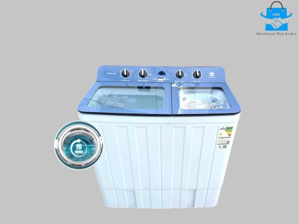 ⁦WDA 14 Kg Semi Automatic Washing Machine, Air Turbo, Low Noise Motor, Turbo Dry, Wash Buzzer, Soak Function⁩ - الصورة ⁦2⁩