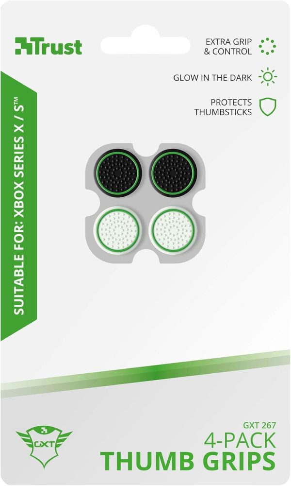 ⁦مقابض ابهام GXT 267 من تراست جيمنج لذراع تحكم Xbox Series X/S - اسود⁩ - الصورة ⁦6⁩