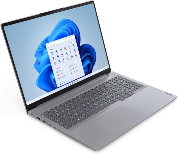 ⁦لينوفو لابتوب ثينك بوك 16 G6 بشاشة انش FHD+ ومعالج انتل i5-1335U 10 نواة جيل 13 افضل من i7-1270P وRAM DDR5 16GB وSSD PCIe 512GB وواي فاي 6 وبلوتوث 5.1 وقارئ بصمة وويندوز 11 برو وكيبل تيلسي⁩ - الصورة ⁦2⁩