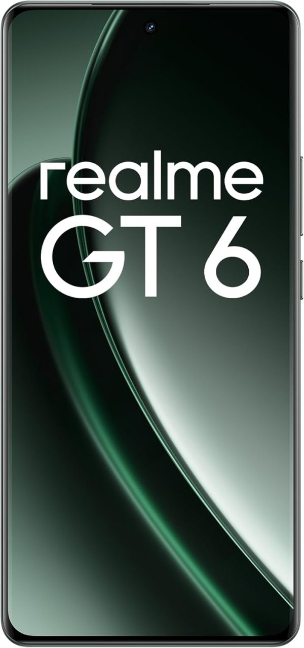 ⁦جوال ذكي ريلمي GT 6 ثنائي شريحة الاتصال 5G بذاكرة روم 512 وذاكرة RAM 16GB (يدعم GSM | لايدعم CDMA) غير مقفل من المصنع (لون اخضر رازور)، نسخة عالمية⁩ - الصورة ⁦2⁩