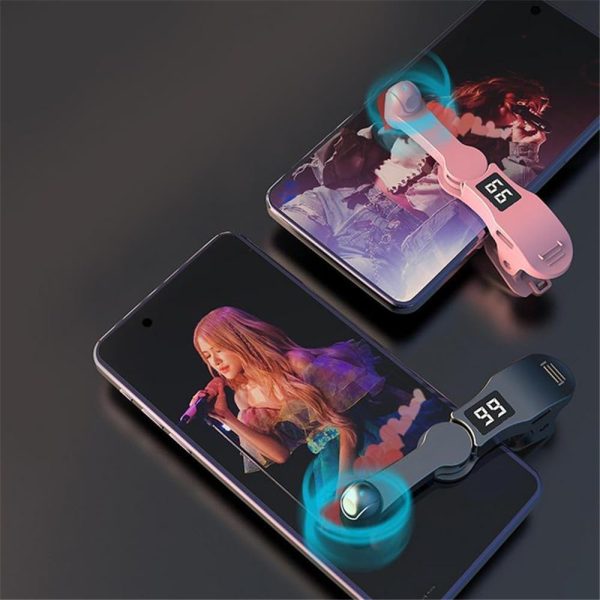 ⁦NALACAL Screen Auto Clicker Tapper, for Smart Phone Apps Video Live Streaming Gadget Fast Click, Simulation Finger Continuous Click for Games, Live Broadcasts Likes, Reward Tasks, Mute Design (Black)⁩ - الصورة ⁦2⁩