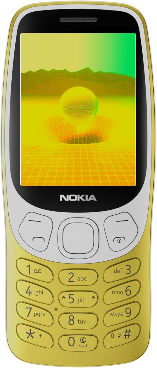 ⁦جوال نوكيا 3210 شبكة 4G لون ذهبي Y2K موديل DS شريحة واحدة⁩ - الصورة ⁦2⁩